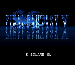 Final Fantasy V (english translation) Title Screen